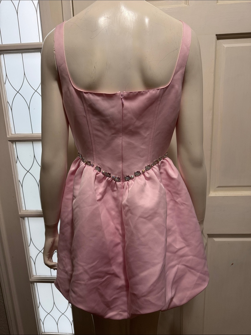hello kitty forever21 50th anniversary Pink Satin Label Dress Size Medium - Picture 11 of 16